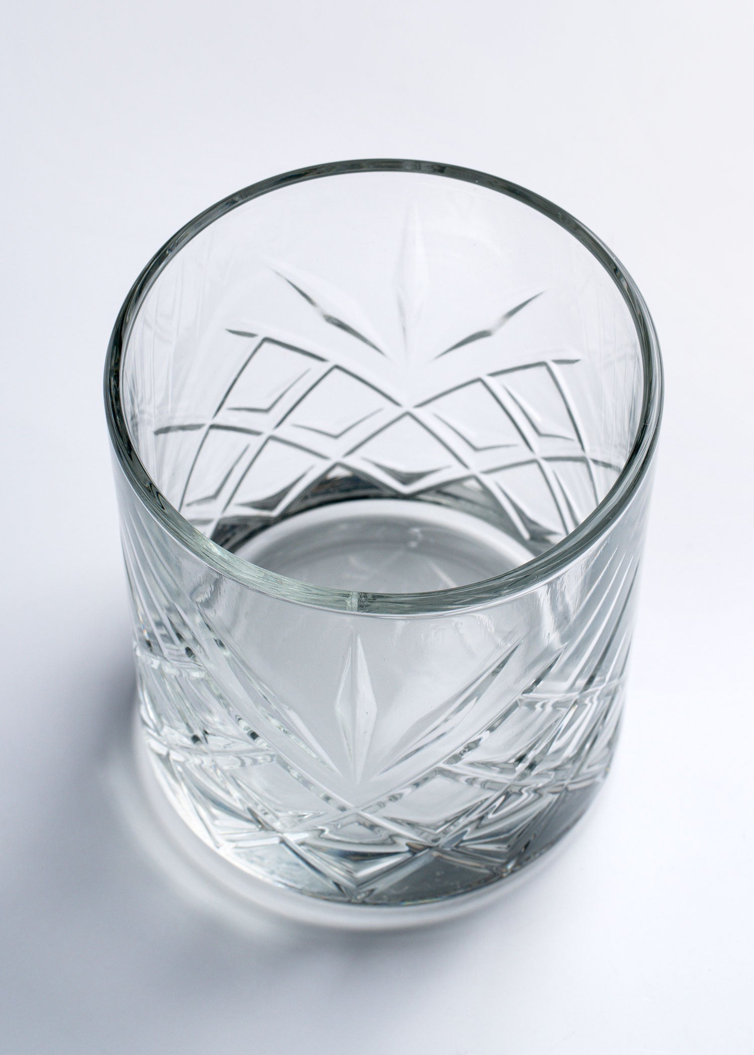 vaso vidrio cortado restaurante maha