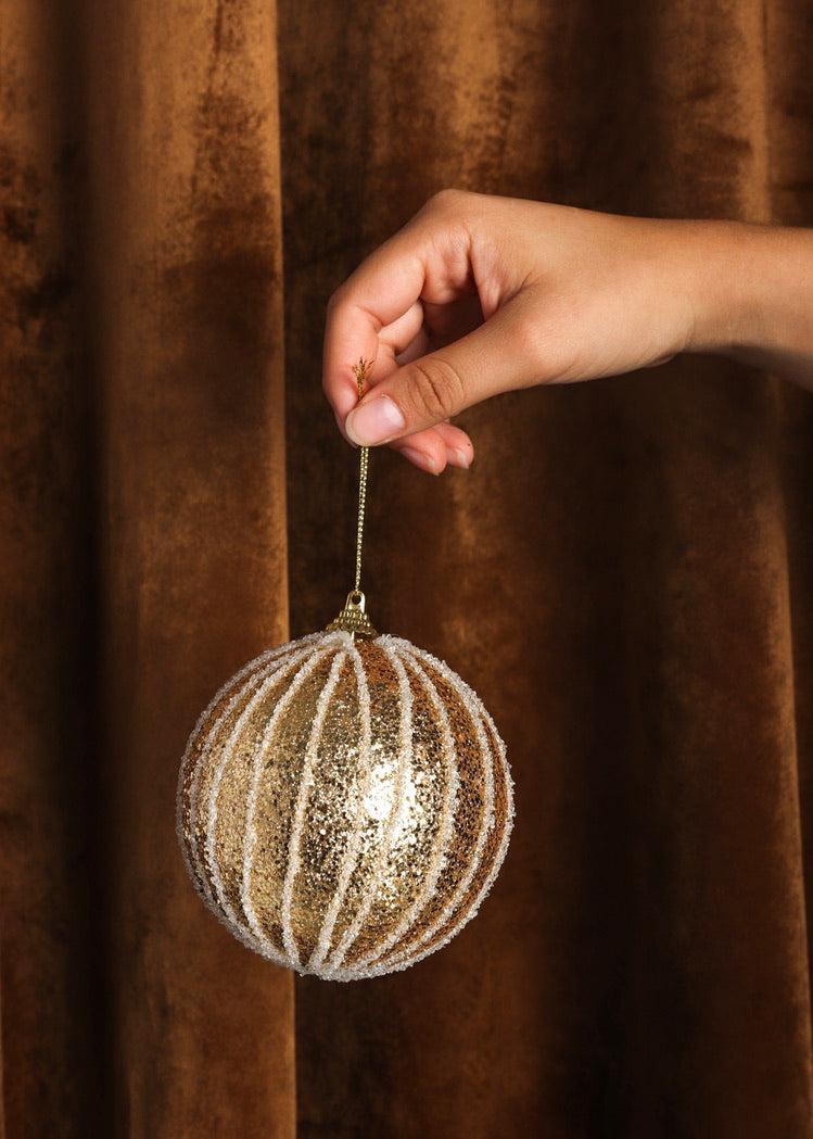 Esfera Decorativa - Christmas magic - Gold - 4 Pz-Decoración-MAHA