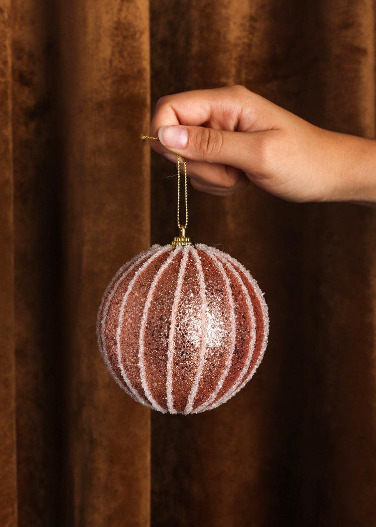 Esfera Decorativa - Christmas magic - Pink gold - 4 Pz-Decoración-MAHA