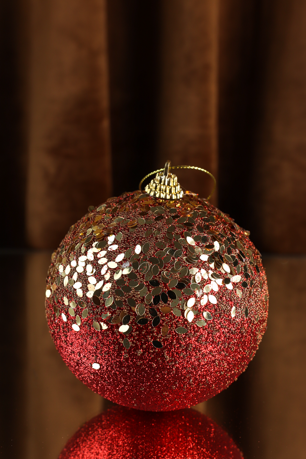 Esfera Decorativa - Soleil Red&Gold - 4 Pz-Decoración-MAHA